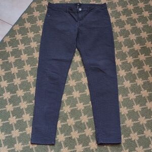 Alligator Texture 5 Pocket Pants in Dark Gray